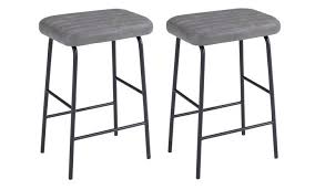 Maybe you would like to learn more about one of these? Buy Habitat Logan Pair Of Faux Leather Bar Stool Grey Bar Stools Argos
