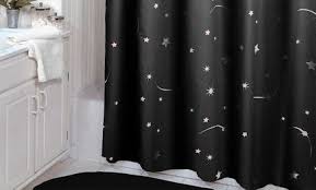 75 X72 Stellar Glow In The Dark Shower Curtain Multiple Colors Available Free Returns Dark Shower Curtain Dark Curtains Curtains