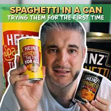 I Try Heinz's Spaghetti In A Can For The First Time!