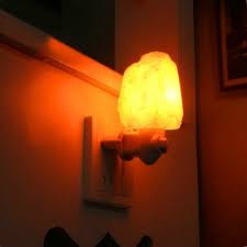 Glass Natural Mini Himalaya Salt Crystal Night Light Plug In Wall Light Beautifulhalo Com