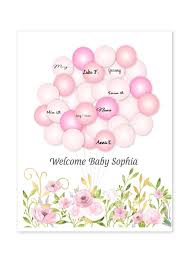 Baby shower guest book template. Amazon Com Baby Guestbook Babyshower Sign In Book Flowers Unframed Print Alternative Guest Book Print For Signatures Boy Or Girl Handmade