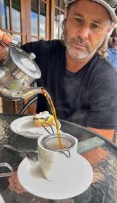 We went up to the Atherton Tablelands to ride yesterday but it was so wet  and muddy that we went to the Lake Barrine Teahouse for Devonshire Tea  instead 🫖😆 Can't say