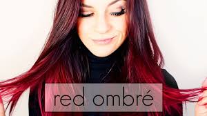 Pfiffige kurzhaarfrisur mit roten haaren und strähnen rote. Red Ombre Hair Dye Rot Ombre Farben Tutorial Youtube