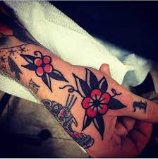 Traditional Tattoo Flower Gap Fillers By Joshua Marks Vintage Tattoo Traditional Tattoo Flowers Tattoos