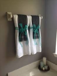 And of course, the bar below will hold the towel. 38 Bathroom Towel Decor Ideas Bathroom Towel Decor Towel Decor Bathroom Towels