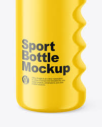 Download Glossy Sport Bottle Mockup In Bottle Mockups On Yellow Images Object Mockups PSD Mockup Templates