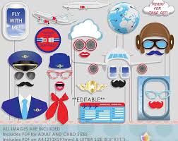 Airplane Party Photo Booth Props Birthday Party Photobooth Props Pilot Moustache Special Delivery Baby Shower Little Aviator Jet Setter Dogum Gunu