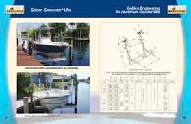 Maybe you would like to learn more about one of these? Golden Boatlifts Catalog Golden Manufacturing Pdf Catalogs Documentation Boating Brochures