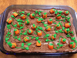 Pumpkin Patch Brownies Pumpkin Menu Pumpkin Patch Cake Fun Halloween Food