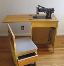 Vintage Sewing Cabinet And Chair With Necchi Sewing Machine Sewing Cabinet Diy Sewing Table Necchi Sewing Machine