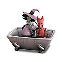 1 x toilet lid cover. Disney Tim Burtons The Nightmare Before Christmas Bath Ensemble Accessories Set