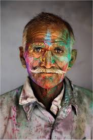 Man Covered In Gulal During Holi The Festival Of Colours 2009 Photograph By Steve Mccurry Courtesy Phaidon Rol Steve Mccurry Portrait Photography Portrait