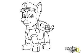 How To Draw Chase From Paw Patrol How To Draw Chase From Paw Patrol How To Draw Cartoons Paw Patrol Coloring Pages Paw Patrol Coloring Chase Paw Patrol