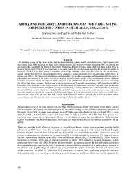 How is the air quality in selangor malaysia? Pdf Arima And Integrated Arfima Models For Forecasting Air Pollution Index In Shah Alam Selangor Lim Ying Chin Academia Edu