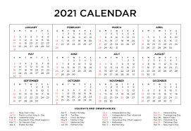 2021 us holidays are included in the calendar templates when you downloaded them directly. Download Yearly Calendar 2021 Free Printable 2021 Blank Templates Pdf Word Excel