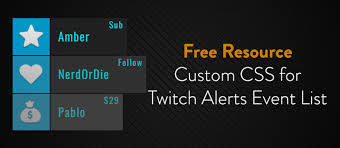 Check spelling or type a new query. Twitch Alerts Custom Css Nerd Or Die