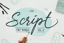 How exactly can you draw beautiful letters? The Script Font Bundle Vol 2 From Fontbundles Net Font Bundles Lettering Fonts Lettering Tutorial