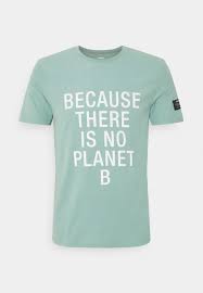 Aqua green, dubai, united arab emirates. Ecoalf Natal Classic Because Man T Shirt Print Aqua Green Grun Zalando De