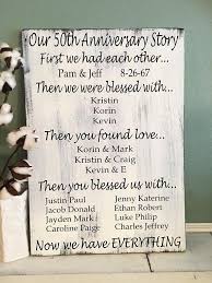 An anniversary vintage wine box. 50th Anniversary Gift For Grandparents Family Story Sign Gift Idea Castleinndesigns 50th Anniversary Gifts 50 Wedding Anniversary Gifts 50th Anniversary Party