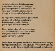 Mahur Beste Atilla Ilhan 6 Kasim 72 Ilham Kitap Alintilari Beste