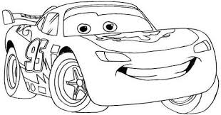 Simsek Mcqueen Boyama Sayfalari Cars Arabalar Filminin Yildizi Nkfu
