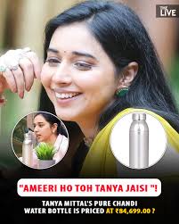 Tanya's silver water bottle in Bigg Boss will leave you stunned 😲 .  #tanyamittal #fblifestyle #bollywood #biggboss #biggboss19