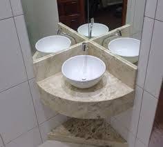 Resultado De Imagem Para Bancada De Canto Para Banheiro Com Cuba De Apoio Pias De Banheiro Marmore Banheiro Decoracao Do Banheiro