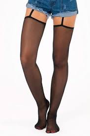 Tobi Thigh High Garter Stockings Thigh Highs Garters And Stockings Thighs