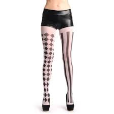 Black And White Tights Vertical Stripes Checkered Black White Black Designer Pantyhose 3 99 Liked On Polyvore Featuri Black And White Tights Striped Tights White Tights