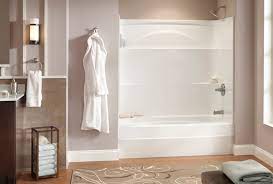 H corner shower kit sliding framed shower door with shower wall and shower pan How To Clean An Acrylic Shower Or Bathtub Delta Faucet Inspired Living
