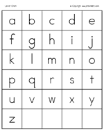 34 expository upper and lowercase letter chart