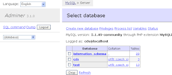 Adminer - Database management in a single PHP file