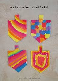Watercolor Dreidel Craft For Hanukkah Is So Much Fun Hanukkah Crafts Hannukah Crafts Dreidel Craft