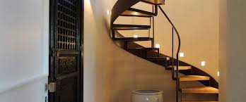 18 Excellent Designs For Interior Stairs In Small Houses Modern Staircase Of Wood And Glass Railings Stairca In 2020 Modern Staircase Stairs Design Small Modern Home