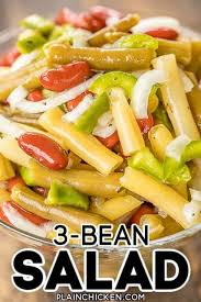 Place pint canning jars (wide mouth are easier to fill) in a large pot, fill and cover with water, bring to a boil and simmer for 10 minutes to. Three Bean Salad So Quick And Delicious Green Beans Yellow Wax Beans Kidney Beans Vidalia Onion Gre Three Bean Salad Bean Salad Main Dish Salad Recipes