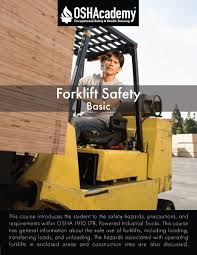 Forklift training certificate template free sample. 156 Forklift Safety Basic Oshacademy Free Online Training