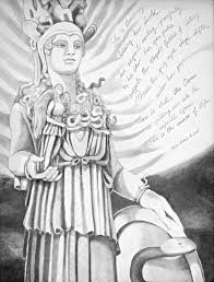 She is goddess of wisdom, courage, inspiration, civilization, law and justice, strategic warfare, mathematics, strength. Goddess Athena Drawing By Kyra Belan