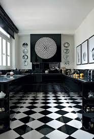 Le Carrelage Damier Noir Et Blanc En 78 Photos Archzine Fr Carrelage Noir Et Blanc Cuisine Noir Et Blanc Idees De Decor