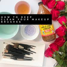 how to deep clean your makeup brushes