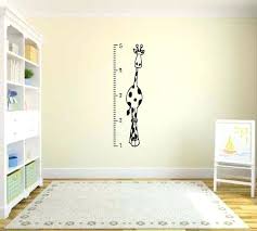 Giraffe Wall Decal Growth Chart