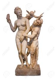 Statue De Marbre Antique D Aphrodite Eros Et Pan 100 Avant Jc A Partir De L Ile De Delos Cyclades Grece Banque D Images Et Photos Libres De Droits Image 15095150
