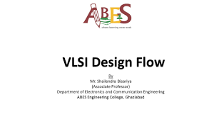 Vlsi Design Flow By Mr Shailendra Bisariya