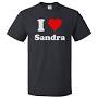 Profile Picture of I Love Sandra T shirt I Heart Sandra Tee | eBayon Google