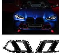 Bumper Vent Grill Air Duct Cover Gloss Black Fit BMW G80 M3 ...