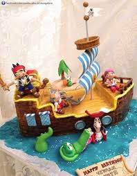 Jake And The Neverland Pirates Cake Crafted By Paaliz Cake Art Bangalore Contact Us For Custom Designed Exclusive Ca Pirate Cake Disney Cakes Kids Birthday