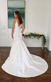 So, back to pearls and weddings. Sleek Fit And Flare Wedding Dress In Pearl Mikado Essense Of Australia Wedding Dresses