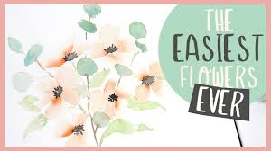 Maybe you would like to learn more about one of these? The Easiest Flowers Ever Beginner Watercolour Tutorial Youtube