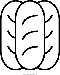 Simply do online coloring for two slice of bread coloring pages directly from your gadget, support for ipad, android tab or using our web feature. French Bread Coloring Page Clipart Full Size Clipart 2233894 Pinclipart