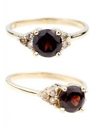 12 Days Of Gifts Limited Edition Garnet Engagement Rings Bario Neal Blog Garnet Engagement Ring Gemstone Engagement Rings Black Gold Jewelry