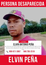 Esta desaparecido el señor Elvin Antonio Peña
